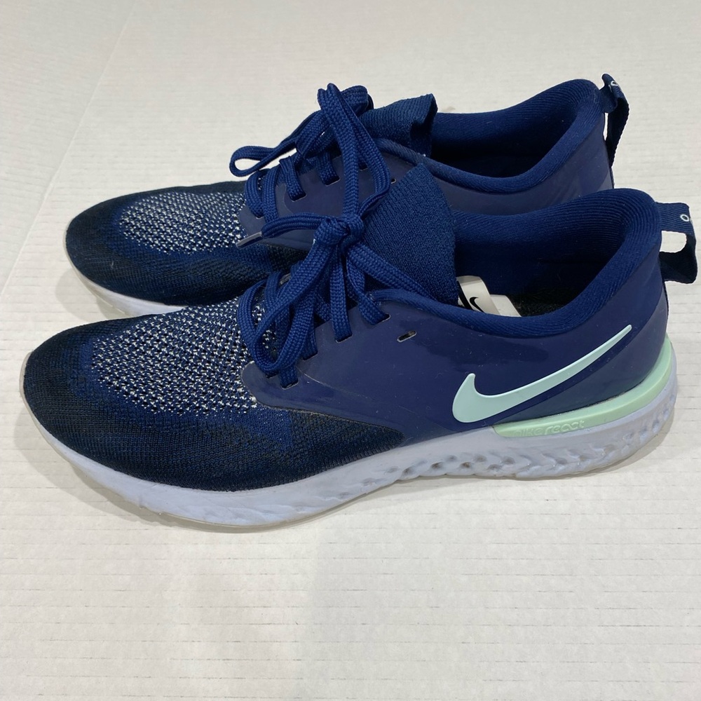 Nike Women’s Running Shoes - Navy with Mint Swoosh